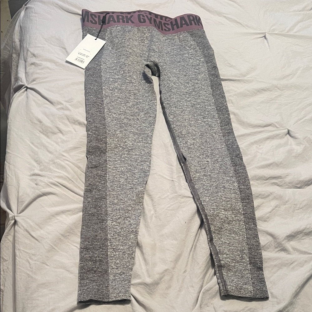 Gymshark Flex Low Rise Leggings Charcoal/Mallow Purple Leggings